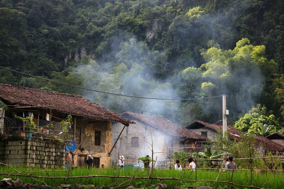 Yến Nhi Bản Giốc Homestay - Nhà sàn đá cổ Cao Bang Exterior foto